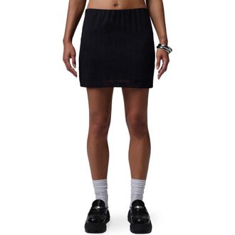 Nike Jordan Flight Open Stitch Knit Skort in Black at Nordstrom, Size X-Large