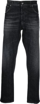 Dondup Dian Straight Jeans - Heren - Slim Fit Jeans - Zwart - W32 - Katoen - Jeans