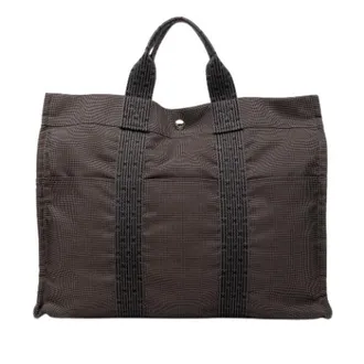 Herm&egrave;s Pre-owned Tote Bags, female, Brown, Size: ONE SIZE Pre-owned Herline MM Tote Bag