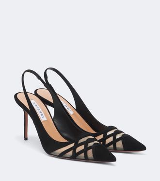 Aquazzura Salones destalonados Perfect Match de ante