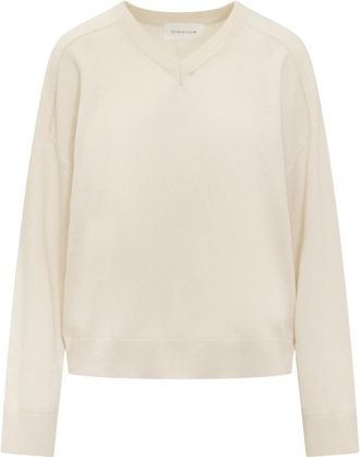 ARMARIUM White Solid V Neck Sweater
