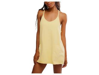 Free People Movement Hot Shot Mini Womens Jumpsuit & Rompers One Piece Sunlit Yellow : MD (Womens 8-10), Cotton/Spandex