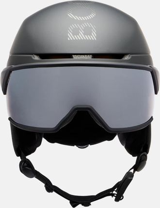 Bogner Logo leather-trimmed ski helmet