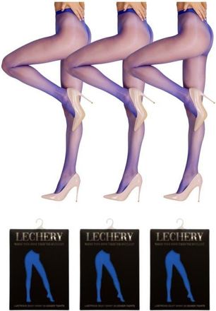Lechery 3 Pairs of Glossy Sheer Tights in Blue at Nordstrom, Size Small