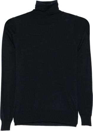 Drumohr Maglione a collo alto in lana - Blu