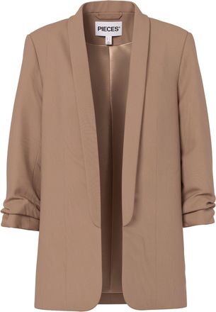 Pieces Womens Pcbosella 3/4 Blazer Noos Blazer, Fossil, XS