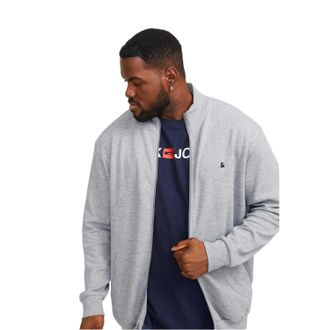 Jack & Jones Jack And Jones Heren-sweatjack van Paulos met relaxte pasvorm (Grijze Melange)