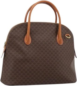 Celine Pre-owned Plastic Hand Bag - Dames - Vintage Handtas - Bruin - ONE Size - Leer - Vintage