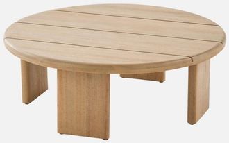 Sweeek Mesa De Centro Para Jard&iacute;n Redonda De Madera De Acacia, 70cm