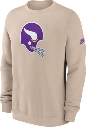 Nike Minnesota Vikings Rewind Club Nike Mens NFL Pullover Crew in Brown | NKPU05YQ9M-SP5