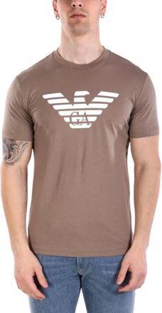 Emporio Armani T-Shirts - Heren - T-shirts - Bruin - XL - Tops