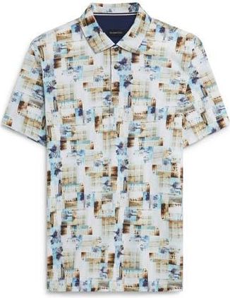 Bugatchi Digital Photo Print Polo in Sand at Nordstrom Rack, Size Xx-Large