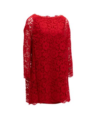 Valentino Garavani Floral Lace Lace Top - Red
