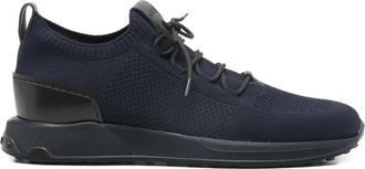 Tod's lace-up sneakers - men - Polyamide/Elastane/Calf Leather/Calf Leather/Fabric/Polyethylene vinyl acetate (PEVA) - 10.5 - Blue