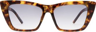 AIRE Solstice 53mm Cat Eye Sunglasses in Honey Tort /Cool Smoke Grad at Nordstrom