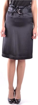 Celine Leren Kokerrok - Dames - Leren & Su&egrave;de rokken - Zwart - XS - Leer - Rokken