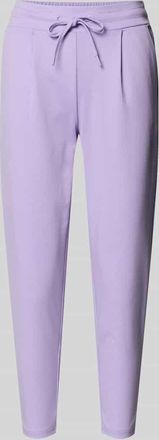 Ichi Slim Fit Stoffhose mit Viskose-Anteil Modell Kate in Flieder, Gr&ouml;&szlig;e XXL