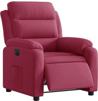 vidaXL Vidaxl - Sill&oacute;n Reclinable El&eacute;ctrico De Terciopelo Rojo Tinto
