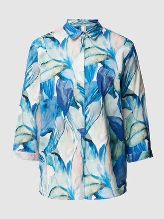 Toni Bluse mit Baumwoll-Anteil Modell Clay in Blau, Größe 40