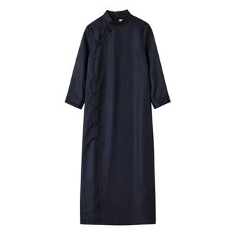 R&oacute;he Dames, Jurken, Blauw, Maat: S Satijn
