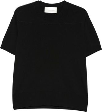 Ami Camiseta de punto de manga corta - Knitwear - Hombre - Negro - S