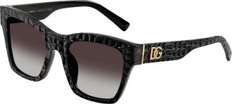 Dolce & Gabbana Dg 4512 Zonnebrillen - Dames - Zonnebrillen - Zwart - 53 MM - Nylon - Accessoires