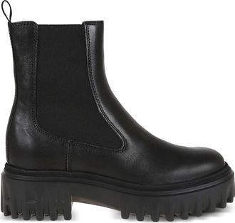 Hogan Black Ankle Boots With Chunky Sole