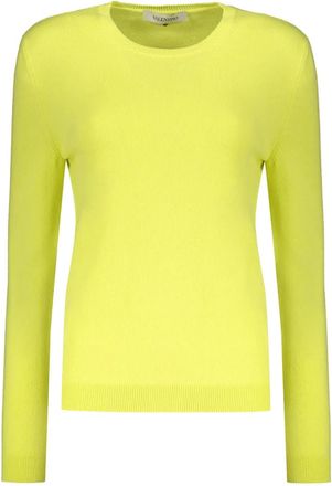 Valentino Garavani Maglione a girocollo a maniche lunghe - Giallo