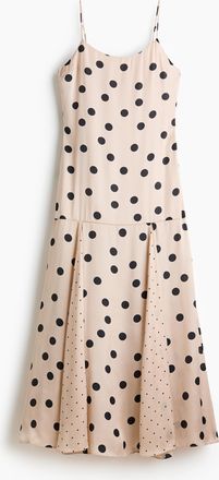 H&M Ausgestelltes Kleid aus Satin - White