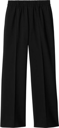 Burberry straight-leg wool trousers - women - Wool - 10 - Black