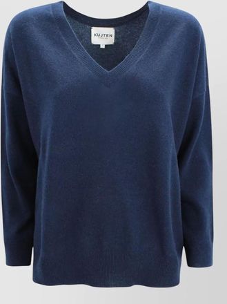 Kujten lolita organic cashmere v neck sweater