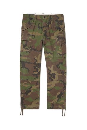 Polo Ralph Lauren Straight-Leg Camouflage-Print Cotton-Twill Cargo Trousers