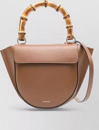 Wandler mini shoulder bag bamboo handle strap