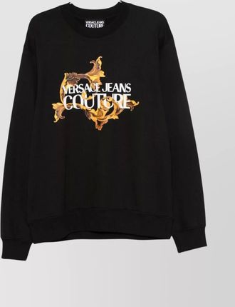 Versace Jeans Couture baroque graphic print crew neck sweatshirt