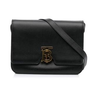 Burberry Pre-owned Cross Body Bags, female, Black, Size: ONE SIZE Pre-owned TB Crossbody Bag
