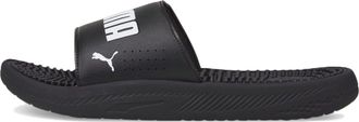 Puma Softride Slide Massage Slides Black White 383062-01