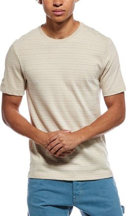 Vince Stripe Loose Knit Crewneck T-Shirt