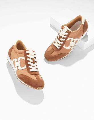 Talbots Alex Status Herringbone Suede Sneakers - Jasper - 10 1/2 M Talbots