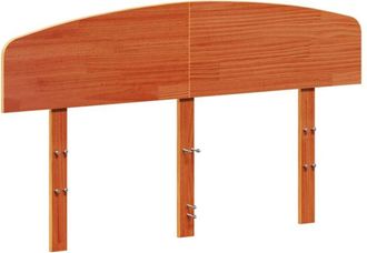 vidaXL Cabecero de cama madera maciza de pino marrón cera 135 cm Vidaxl