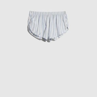 Gucci Interlocking G Silk Baiadera Jacquard Shorts, Blue