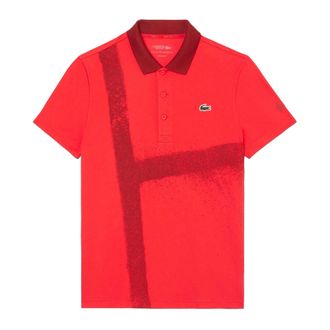 Lacoste Heren Novak Djokovic Tennis Poloshirt (Rood)
