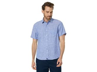 UNTUCKit Cameron Wrinkle-Resistant Mens Clothing Blue : 2XL Slim Fit, Linen