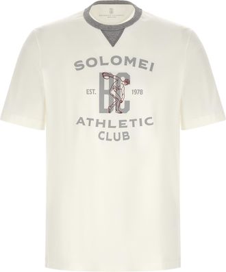 Brunello Cucinelli White Cotton Mens T-Shirt