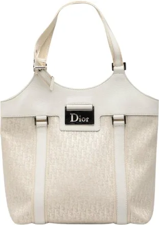Dior Pre-owned Handbags, female, White, Size: ONE SIZE Pre-owned Tote Bag