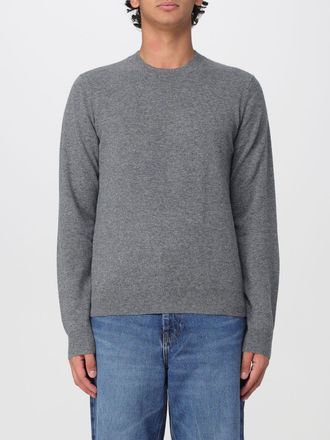 Comme Des Gar&ccedil;ons Crew Neck Wool Jumper with Ribbed Cuffs and Hem