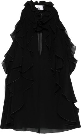 Alexander McQueen Black Silk Halter Top