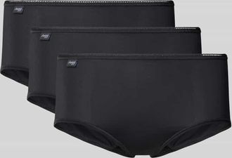 sloggi Slip mit Label-Detail im 3er-Pack in Black, Gr&ouml;&szlig;e 38