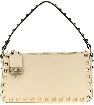 Valentino Garavani Off White Rockstud Small Shoulder Bag