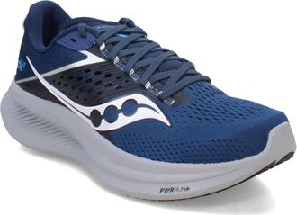 Saucony Mens Ride 17 Sneaker, Tide/Silver, 9.5 Wide