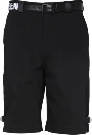 Alexander McQueen belted shorts - men - Fabric - 46 - Black